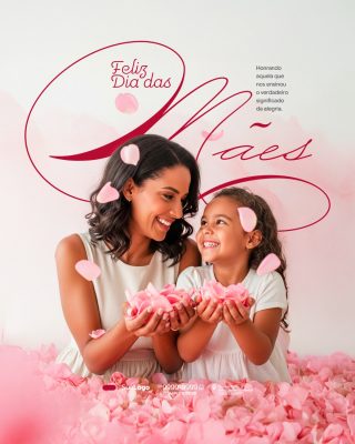Dia das Mães Honrando o Verdadeiro Significado da Alegria PSD Editável