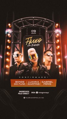 Flyer Fluxo na Balada Social Media Story PSD Editável