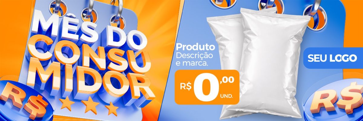 Mês do Consumidor Oferta de Produtos PSD Editável