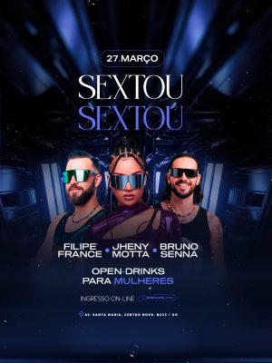 Flyer Próximos Shows Sextou 27 de Maço PSD Editável