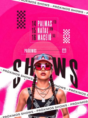 Flyer Agenda de Shows Funk PSD Editável