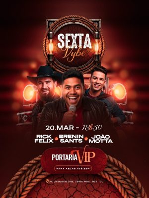 Flyer Próximos Shows Sexta Vybe Show PSD Editável