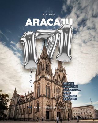 Aracaju Aniversário 171 Anos Progresso Raízes Sergipanas PSD Editável