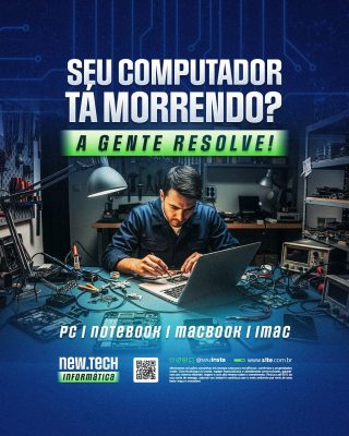 Informática Seu Computador Tá Morrendo A Gente Resolve PSD Editável