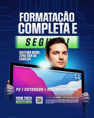Formatação Completa com Sistema Novo e Sem Dor de Cabeça PSD Editável