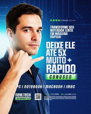 Informática Deixe seu Notebook 5x Mais Rápido PSD Editável