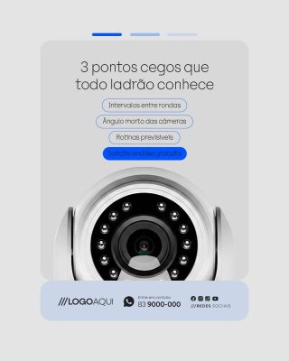 Segurança 3 Pontos Cegos que Todo Ladrão Conhece PSD Editável