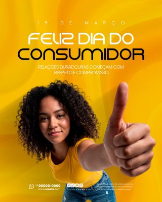 Dia do Consumidor 15 de Março Social Media PSD Editável