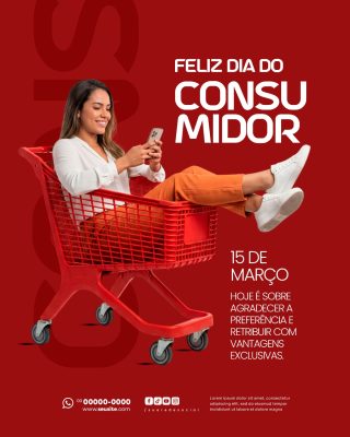 Dia do Consumidor 15 de Março Vantagens Exclusivas PSD Editável