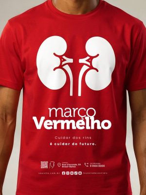 Março Vermelho Cuidar dos Rins é Cuidar do Futuro PSD Editável