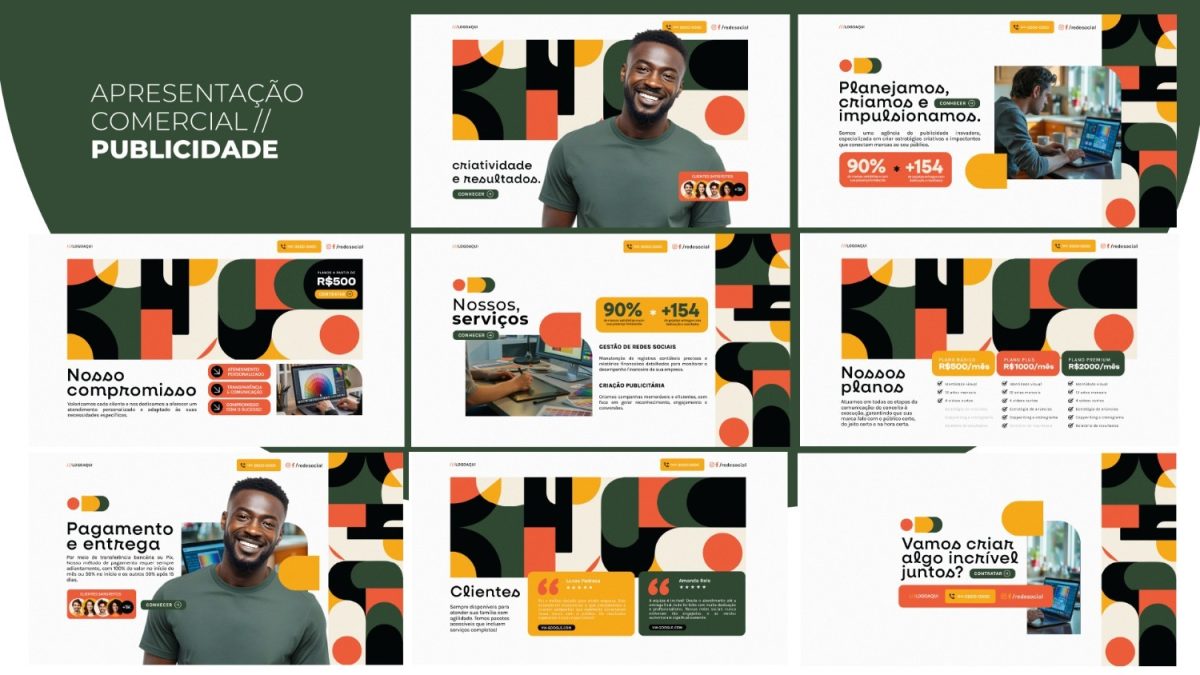 Apresentação Comercial Publicidade PSD Editável