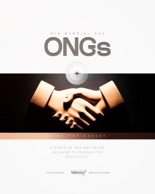 Dia Mundial das ONGs União por Causas Arte Social PSD Editável