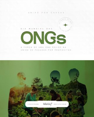 Dia Mundial das ONGs União por Causas e Propósitos PSD Editável