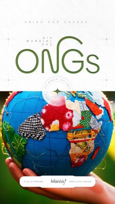 Dia Mundial das ONGs Um Por Todos Todos por Um PSD Editável
