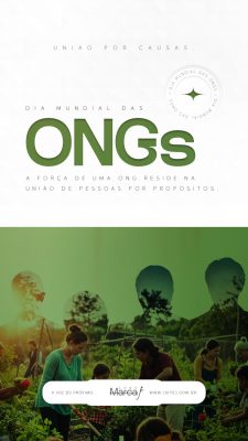 Dia Mundial das ONGs União por Causas Banner PSD Editável