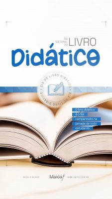 Dia Nacional do Livro Didático Mude o Mundo PSD Editável