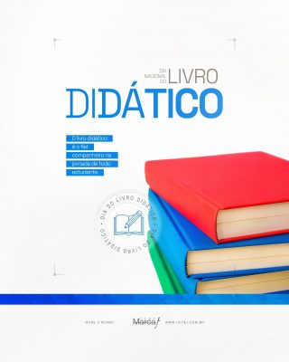 Dia Nacional do Livro Didático Arte Maréaf PSD Editável