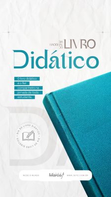 Dia Nacional do Livro Didático Post Instagram PSD Editável