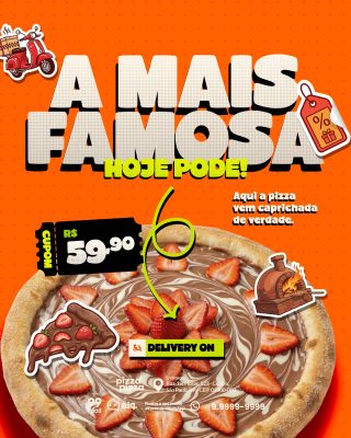 Pizza Doce Mais Famosa Cupom 59