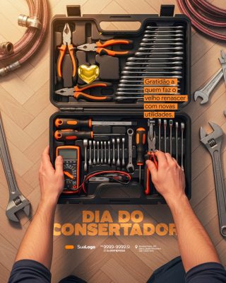 Dia do Consertador Gratidão a Quem Renasce o Velho PSD Editável