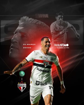Semifinal Paulistão 01 de Março 20H30 Poster Esportivo PSD Editável