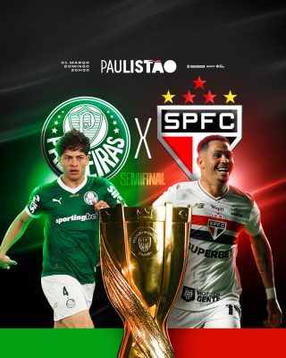 Paulistão Semifinal Palmeiras x São Paulo 01 Março PSD Editável
