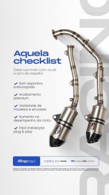 Story Checklist Som Esportivo Acabamento Premium Ponteira esportiva PSD Editável