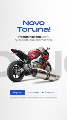 Story Novo Toruna Produto Nacional de Qualidade Ponteira esportiva  PSD Editável