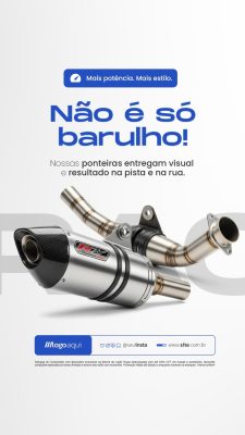 Story Acessórios para Moto Ponteira Esportiva  PSD Editável