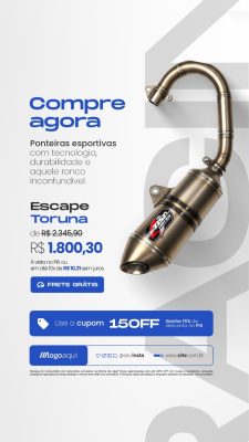 Story Acessórios para Moto Ponteira Esportiva PSD Editável