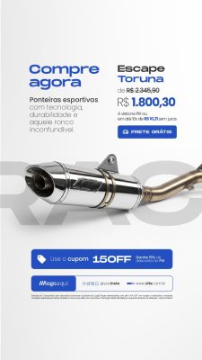 Story Acessórios para Moto Ponteira Esportiva PSD Editável