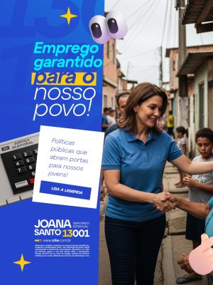 Eleição Joana Santo Deputada Estadual PSD Editável