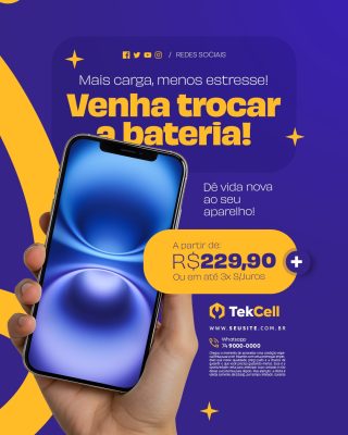 Assistência Técnica Mais Carga Menos Estresse PSD Editável