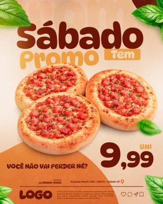 Esfiharia Sábado Tem Promo Por Apenas 9,99 PSD Editável