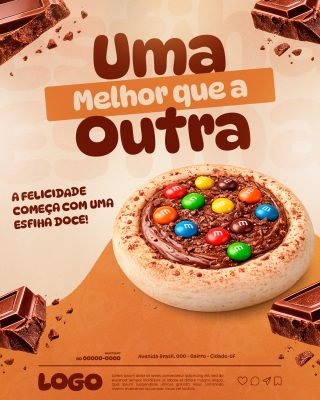 Promoção Esfiha Doce Uma Melhor que a Outra PSD Editável