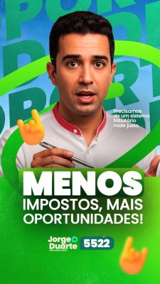 Story Deputado Estadual Campanha  Menos Impostos PSD Editável