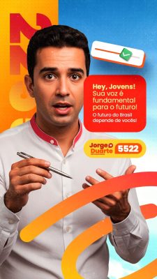 Story Deputado Estadual Campanha Jorge Duarte Sua Voz é Fundamental PSD Editável