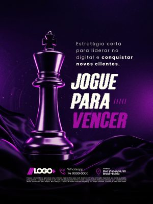 Estratégia Digital Jogue para Vencer Marketing Digital PSD Editável