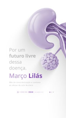 Story Março Lilás Por Futuro Livre Dessa Doença PSD Editável