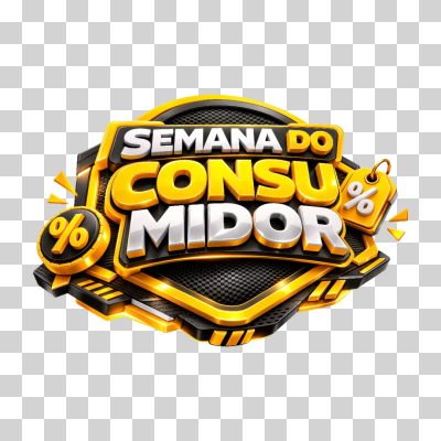 Semana do Consumidor Selo Promocional Ofertas PNG Transparente