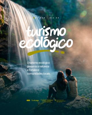 Turismo Ecológico Dia do 1 de Março Natureza e Paixão PSD Editável
