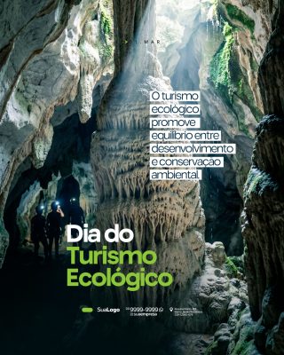 Dia do Turismo Ecológico Promove Conservação Ambiental PSD Editável