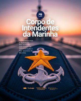 Marinha Corpo de Intendentes Celebração 3 de Março PSD Editável