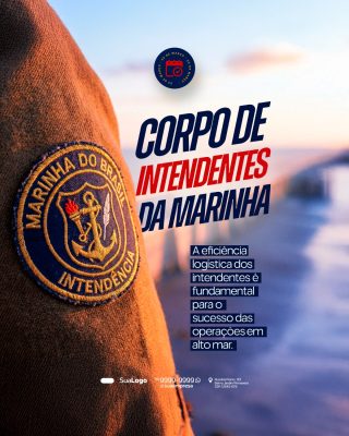 Marinha Corpo de Intendentes Divulgação Promocional PSD Editável