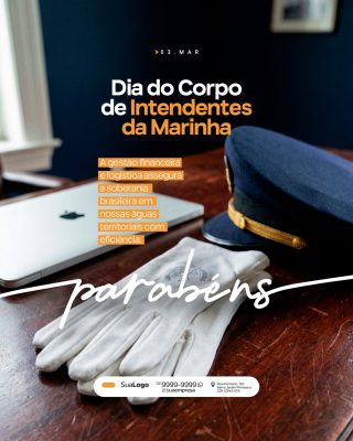 Dia do Corpo de Intendentes da Marinha 03 Março PSD Editável