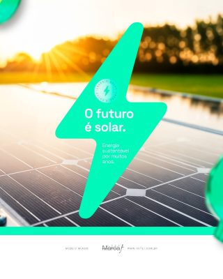 Energia Solar Sustentabilidade e Economia de Energia Social Media PSD Editável
