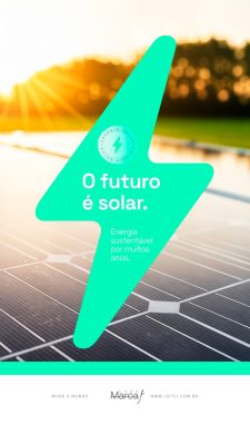 Energia Solar Sustentabilidade e Economia de Energia Social Media PSD Editável