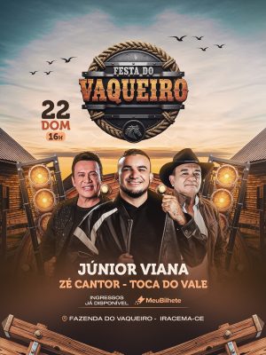 Festa do Vaqueiro 22 DOM 16H Fazenda do Vaqueiro Iracema-CE PSD Editável