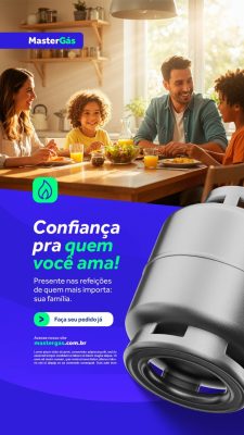 Story Distribuidora de Gás Confiança Pra Quem Você Ama Faça Seu Pedido já PSD Editável