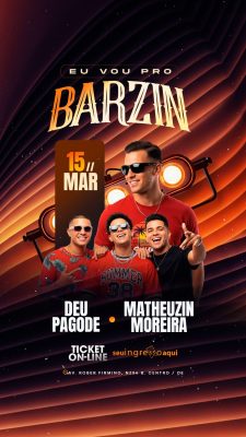 Story Flyer Próximos Shows Eu Vou Pro Barzin PSD Editável